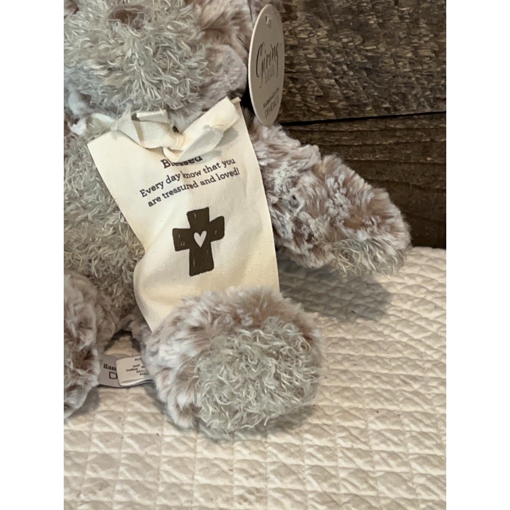 Demdaco Giving Collection Blessed Fuzzy Bear 9" NEW
